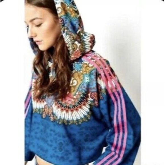 Adidas x Farm Rio Borbomix Cropped Hoodie Women's size XS - Picture 13 of 13